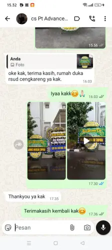 Testimonial Papan Bunga Pernikahan summarecon bekasi
